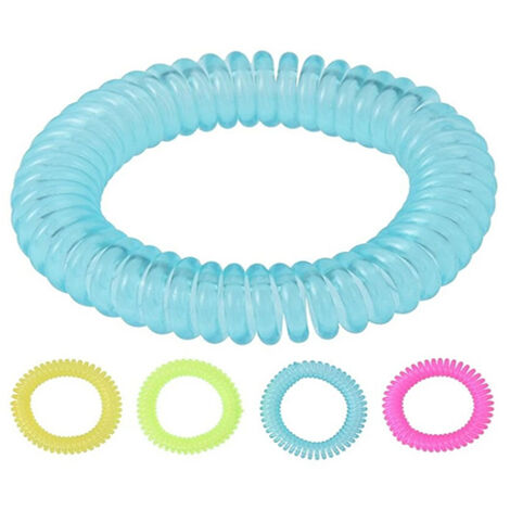 Repelente pulsera espiral con citronela. ø6 cm colores surtidos
