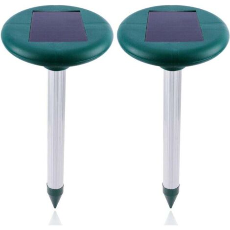 Repelente solar para jardín ZVD-2, repelente ultrasónico electrónico para topos y ratones, resistente al agua