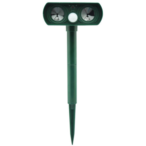 Repelente solar ultrasónico inalámbrico WH-510 para animales, perros, gatos y jardines.