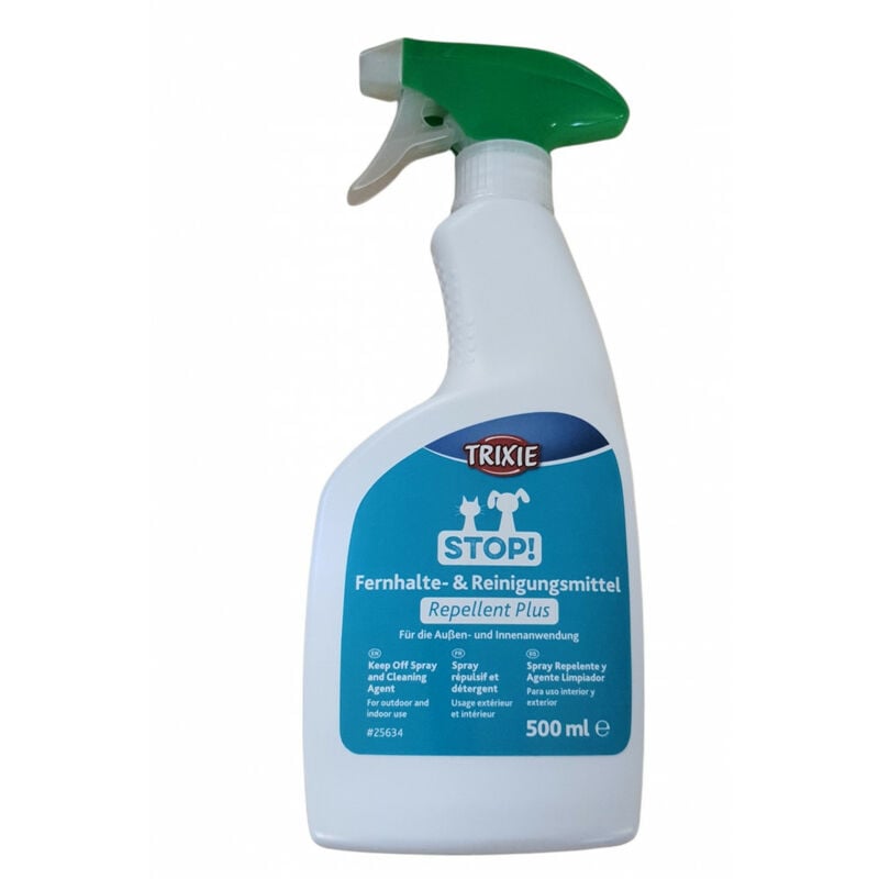 

Repelente Spray Plus. Mantiene a los perros y gatos lejos de las zonas tratadas.