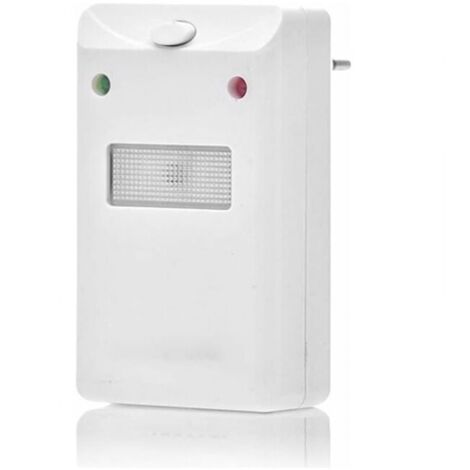 Repelente ultrasónico con ondas electromagnéticas contra ratones, ratas, arañas, cucarachas, moscas, pulgas y plagas - control de plagas eléctrico natural - ultrasonido electrónico