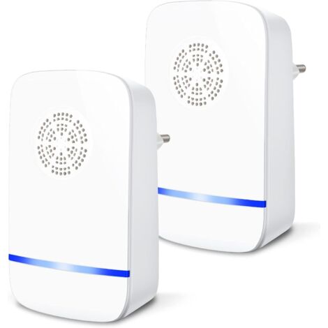 Repelente Ultrasónico de Plagas, Antimosquitos Electrónico Control de Mosquitos Hormigas, Cucarachas, Moscas, Arañas, Chinches, Ahuyentador de Ratas y Ratones para Interiores (2 Pack)