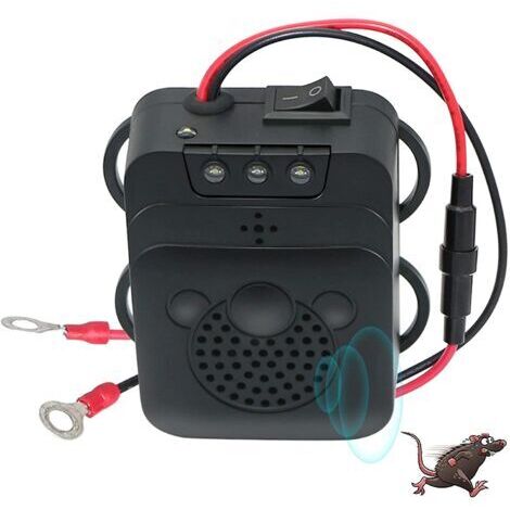 Repelente ultrasónico para coche con LED estroboscópico, protege contra roedores y otros animales en casa, garaje, ático y camping