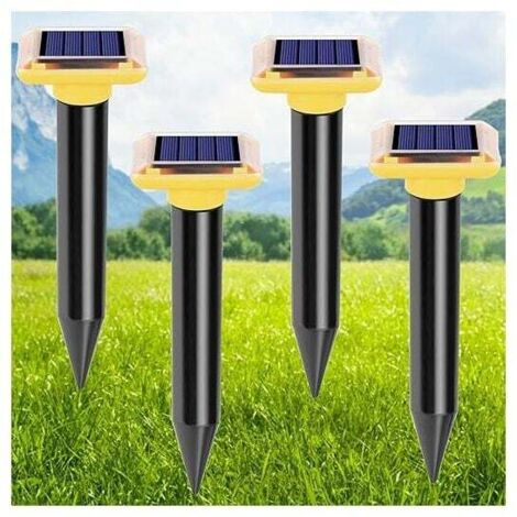 Repelente ultrasónico solar para topos, resistente al agua IP66, para serpientes y roedores