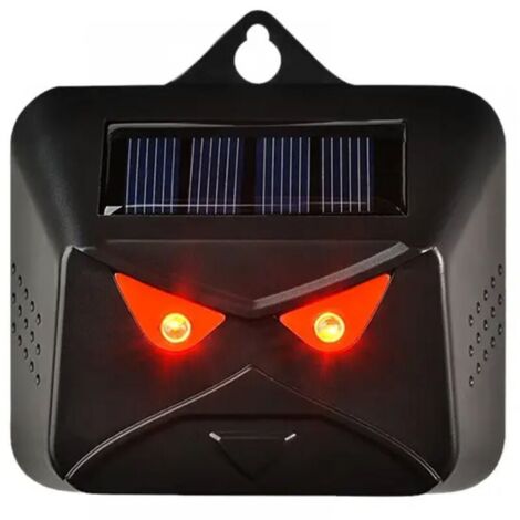 Repelentes solares de animales para exteriores, de noche, con luz LED roja. Ahuyentadores de zorrillos, zorros, mofetas y mapaches.