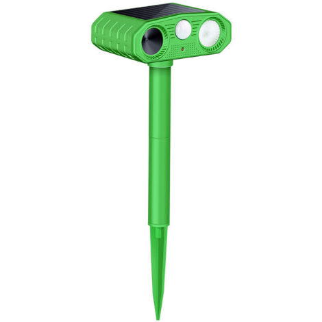 Repellente per gatti a ultrasuoni, repellente per talpe, repellente per gatti, repellente per cani, repellente solare per uccelli, repellente per piccioni, repellente verde chiaro per talpe.