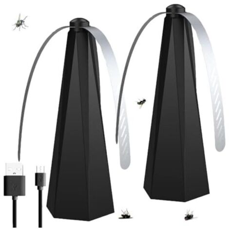 Repellente per mosche ricaricabile tramite USB, repellente per mosche, repellente per mosche da esterno, spolverino per mosche da tavolo o da appendere, ventilatore da tavolo contro le mosche, per cam