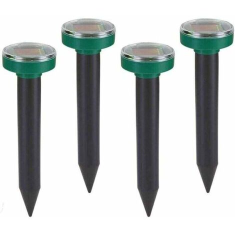Repellente per talpe solare IP65 Repellente per talpe ad ultrasuoni, Repellente per talpe, Repellente per arvicole, Repellente per talpe, Repellente per talpe Prato Giardino Erba verde