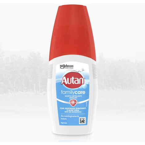 Repellente per zanzare con sostanze idratanti e aloe vera 100 ml
