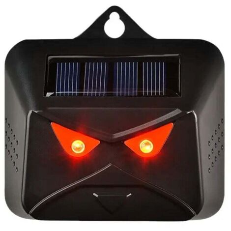Repellenti notturni per animali alimentati ad energia solare per esterni con luce LED rossa, deterrenti per puzzole, volpi, procioni
