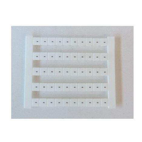 Repérage de blocs de jonction Pas 5mm Caractères imprimés Symboles horizontal blanc (boite de 50) WEIDMULLER 0576261199