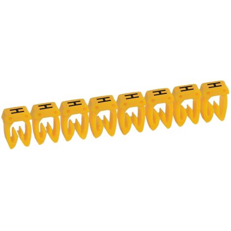Repère CAB 3 pour filerie 1,5 à 2,5 mm² - lettre majuscule H