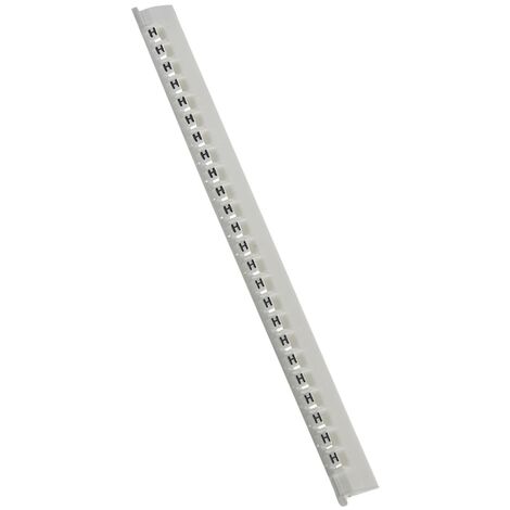 repère legrand memocab - lettre h - blanc - largeur 2.3 mm