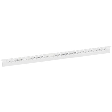 repère legrand memocab - lettre j - blanc - largeur 2.3 mm