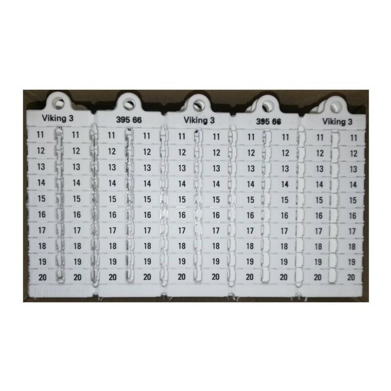 Legrand - 039566 Plaque repères (x1000) bloc de jonction verticale pas 6 11-20