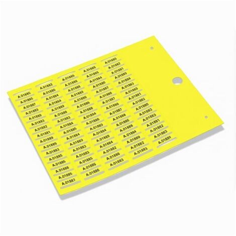 Repères de câbles à Carte MG-TPMF 4x18mm jaune