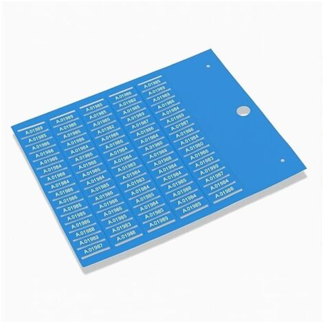 Repères de câbles à Carte MG-TPMF 4x20mm bleu