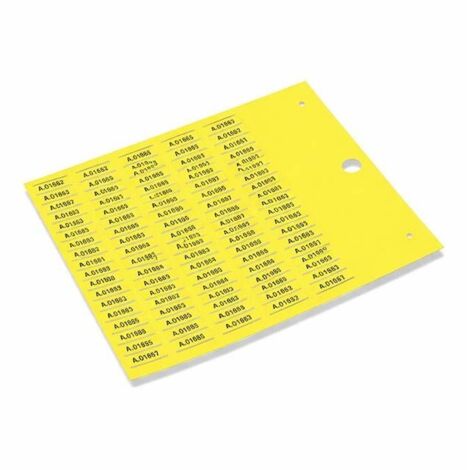 Repères de câbles à Carte MG-TPMF 4x30mm jaune