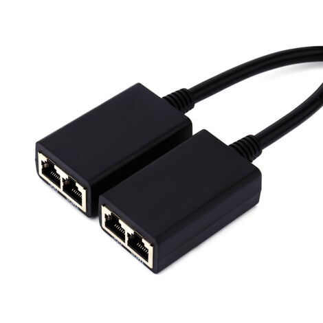 Répéteur HDMI sur RJ45 30 mètres, Extendeur Ethernet CAT5e/CAT6 pour Vidéo Full HD 1080P