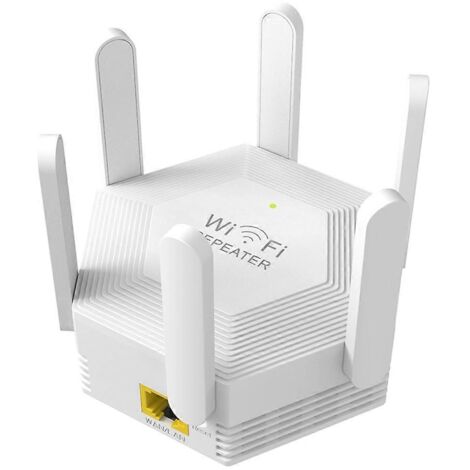 Répéteur Wi-Fi 2,4 GHz 300 Mbps pour la maison et le bureau (prise européenne)