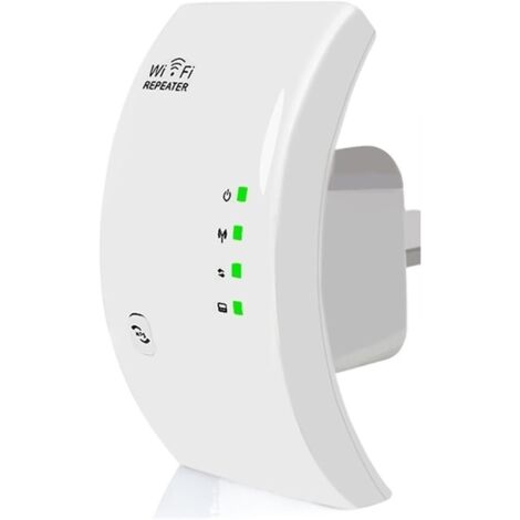 Répéteur WiFi sans fil 2.4G 300Mbps – Amplificateur WiFi léger et puissant – Portée étendue pour espaces confinés – Sécurité WPA2/WEP