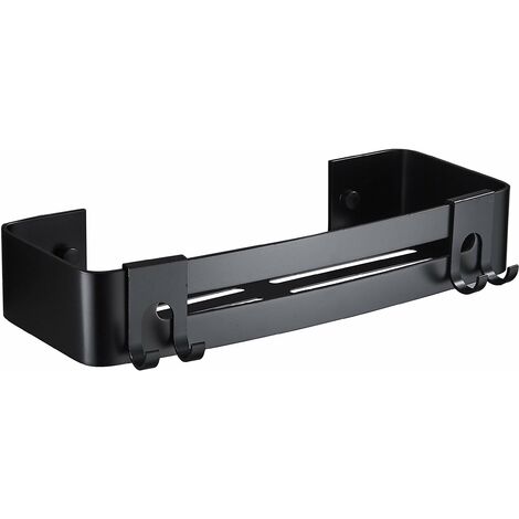Repisa de ducha con acabado negro mate Tecom DPGNR1  Negro mate