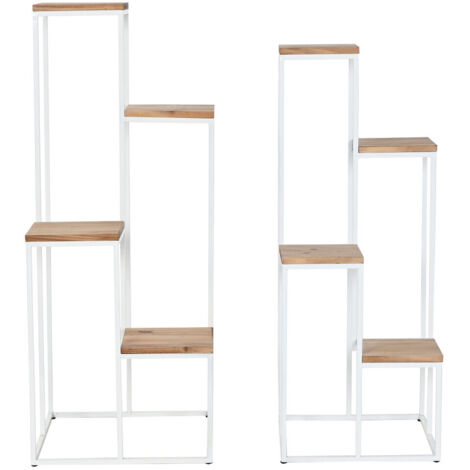 Repisa Set 2 Metal Abeto 40X40X100 7,00 Macetas