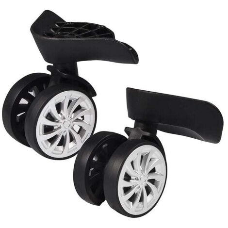 Replace Luggage Wheels, 2 Durable Luggage Wheels Silent Swivel Luggage Wheels with Screws for Repair Replacement MUMU