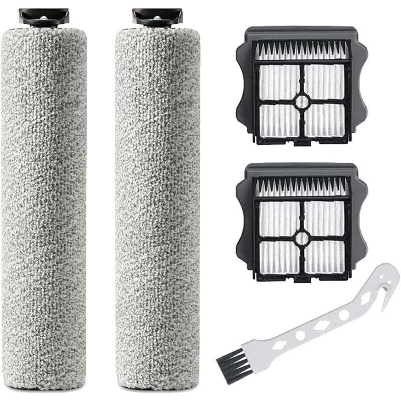 Ymyny - Replacement Brush Roller for Tineco iFloor 3/Floor one S3 Cordless Wet and Dry Vacuum Cleaner, 2 Brush Rollers + 2 Filters + 1 Cleaning Brush