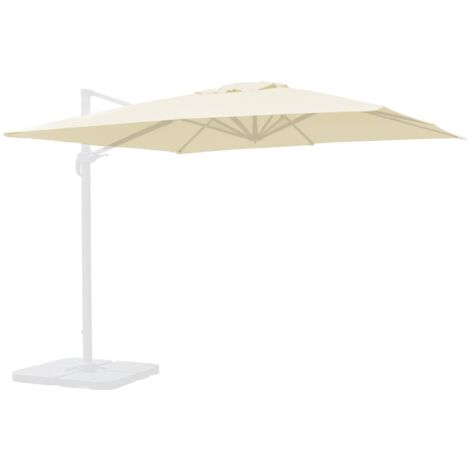 Replacement canopy for 3x3m parasols, Falgos, Off-White, 296x296x296 cm