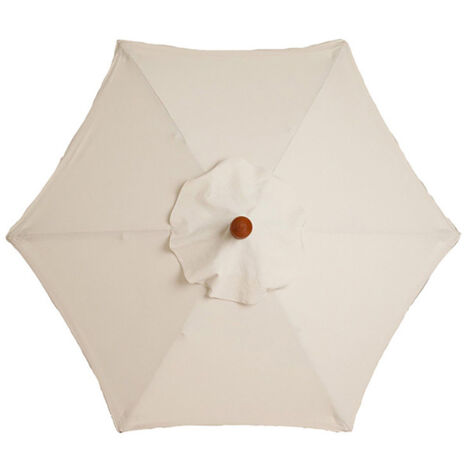 Replacement Cover for 6-Position Parasol - 3m - Waterproof - UV Protection - Off-White