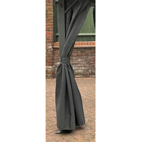 Replacement Curtains Set for Highfield L300 x W300 cm - Grey