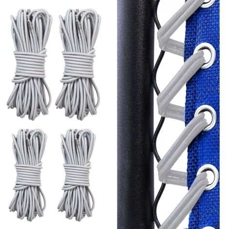 Replacement elastic bands, Lafuma elastic bands, replacement elastic bands for Zero-Gravity chairs, Lafuma Relax armchairs, Zero-Gravity folding chairs, lounge chairs (grey)
