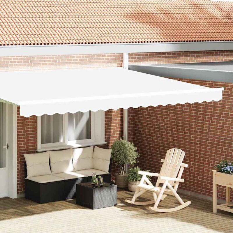 Vidaxl Awning Valance White 4.3 X 0.2 M Canvas