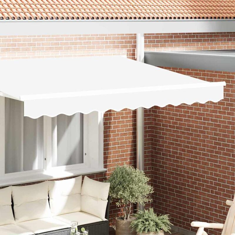 Awning Valance White 2.8 X 0.2 M Canvas Vidaxl