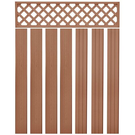 main image of "Replacement Fence Boards WPC 7 pcs 170 cm Brown31845-Serial number"