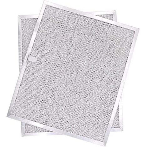 Replacement filter for cooker hood 99010299 11-3/4" x 14-1/4" x 3/8" for NuTone Allure WS1 QS2 and Broan QS1 30" cooker hoods (2-pack)