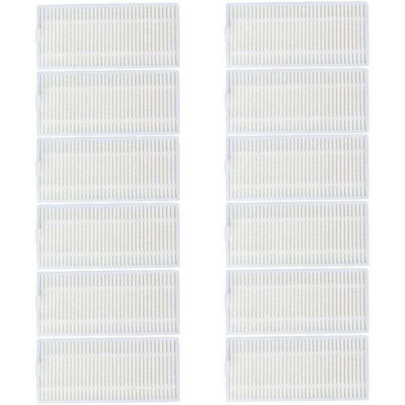 Replacement filters for Cecotec Conga 5490 6090 Ultra 5090 7090 IA Robot Vacuum Cleaner Accessory Kit, 12 pieces