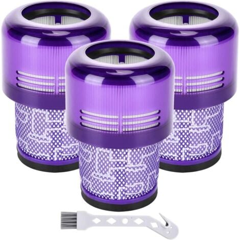 ZVD Replacement Filters - Set of 3 for Dyson V11 Absolute Extra Pro Animal Torque Drive V15 Detect Vacuum Cleaners