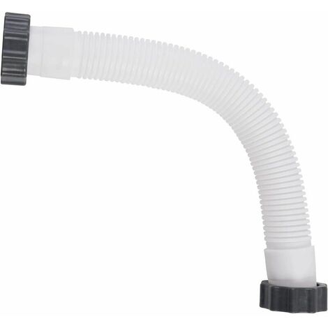 Replacement flexible hose for swimming pool filter, swimming pool pump hose, suction hose, white, 40.6cm