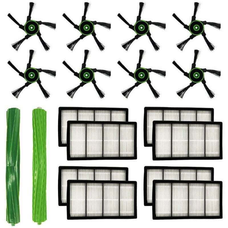 Replacement kit for iRobot Roomba S9 (9150) S9+ S9 Plus (9550) S series robot vacuum cleaner, replacement part for filter edge sweeping brush for