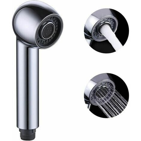 NEIGE Replacement Kitchen Faucet Spray Head 2 Jet Types Replacement Kitchen Faucet Head for Mixer Tap Brushed Nickel