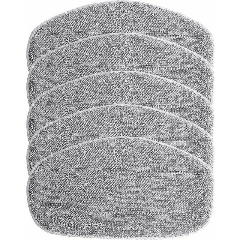 Dewdat - Replacement pads for Leifheit CleanTenso steam cleaner - steam mop cover for deep cleaning, 5x Replacement Microfiber Pad -