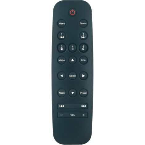 Replacement remote control for Roberts Stream 93i DAB, Stream 83i DAB, 93iDAB, 83iDAB