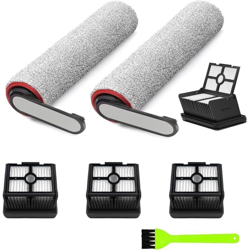 Replacement roller brushes and 4 filters for Dreame H12 Pro, H12 Dual Wet and Dry Vacuum Cleaner Spare Parts