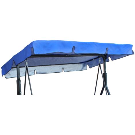 Replacement Roof Universal 3 Seat Swing Replacement Cover Awning (Only Canopy Cover) 19512515cm Blue