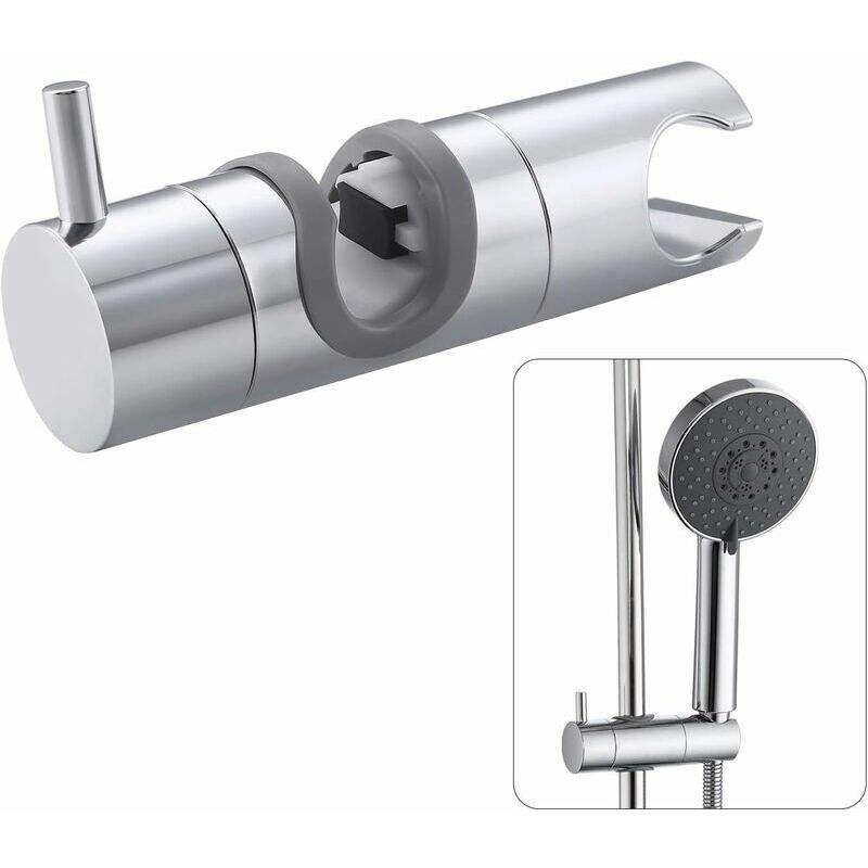 Replacement Shower Head Holder 16-19MM Shower Mounting Rail Adjustable Bracket Shower Accessory Polished Chrome, PB10S19-CH