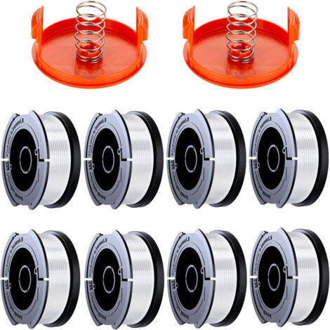 Replacement spools for DECKER AF-100-3ZP, nylon lawn mowing accessories, lawn mowing lines, lawnmower parts, replacement kits