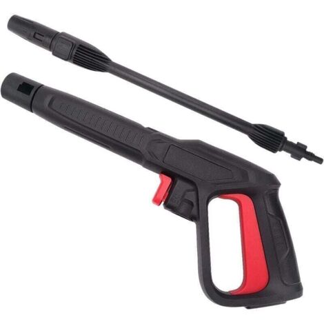 Replacement spray gun with jet lance, compatible with some Black & Decker, Annovi Reverberi AR, Bosch, Mac Allister, and Cecotec pressure washers.