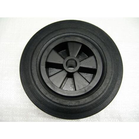 Replacement Trailer Jockey Wheel 200MM x 50MM - 2" Spare Rubber Tread Plastic Rim
